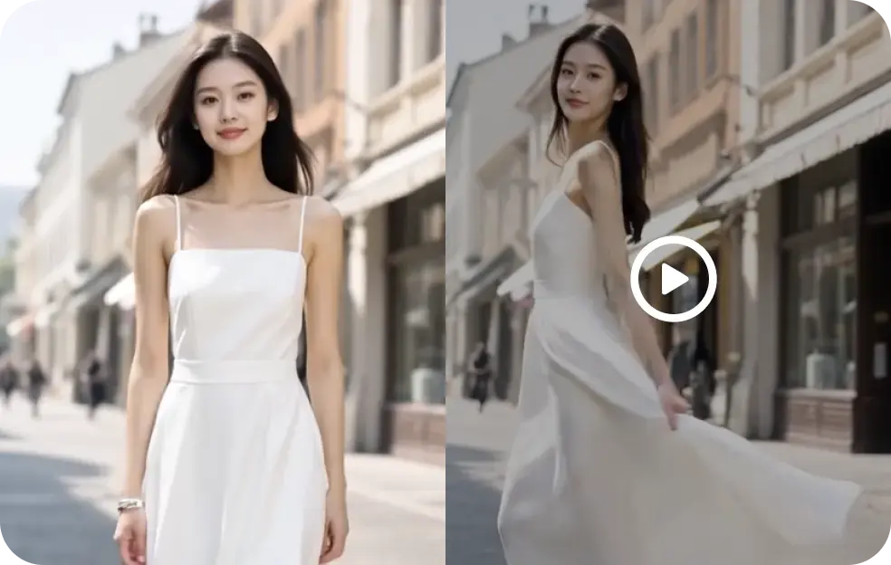 Final step: The AI-generated video is rendered and ready for use in e-commerce marketing.